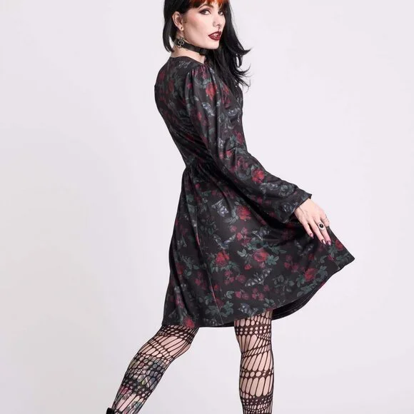 NWT, Mightnight Hour bat's roost skater dress, size small - Picture 2 of 6